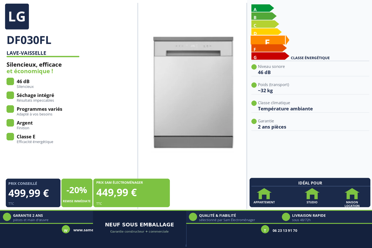 Vignette Lave-Vaisselle Lg DF030FL