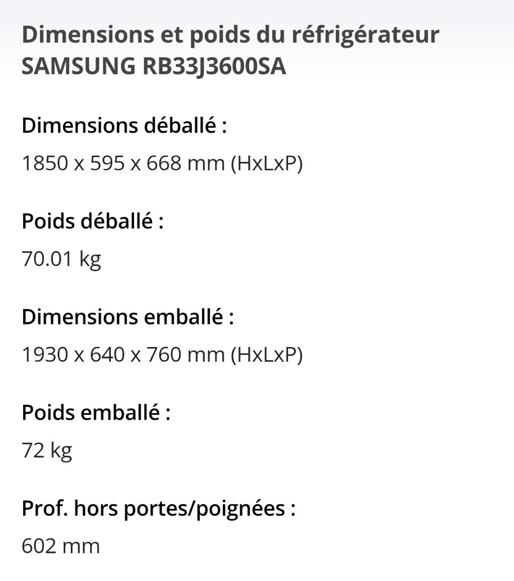 réfrigérateur combiné Samsung A+ - Photo 5