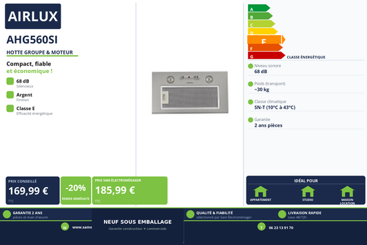 Vignette Hotte Groupe & Moteur Airlux AHG560SI