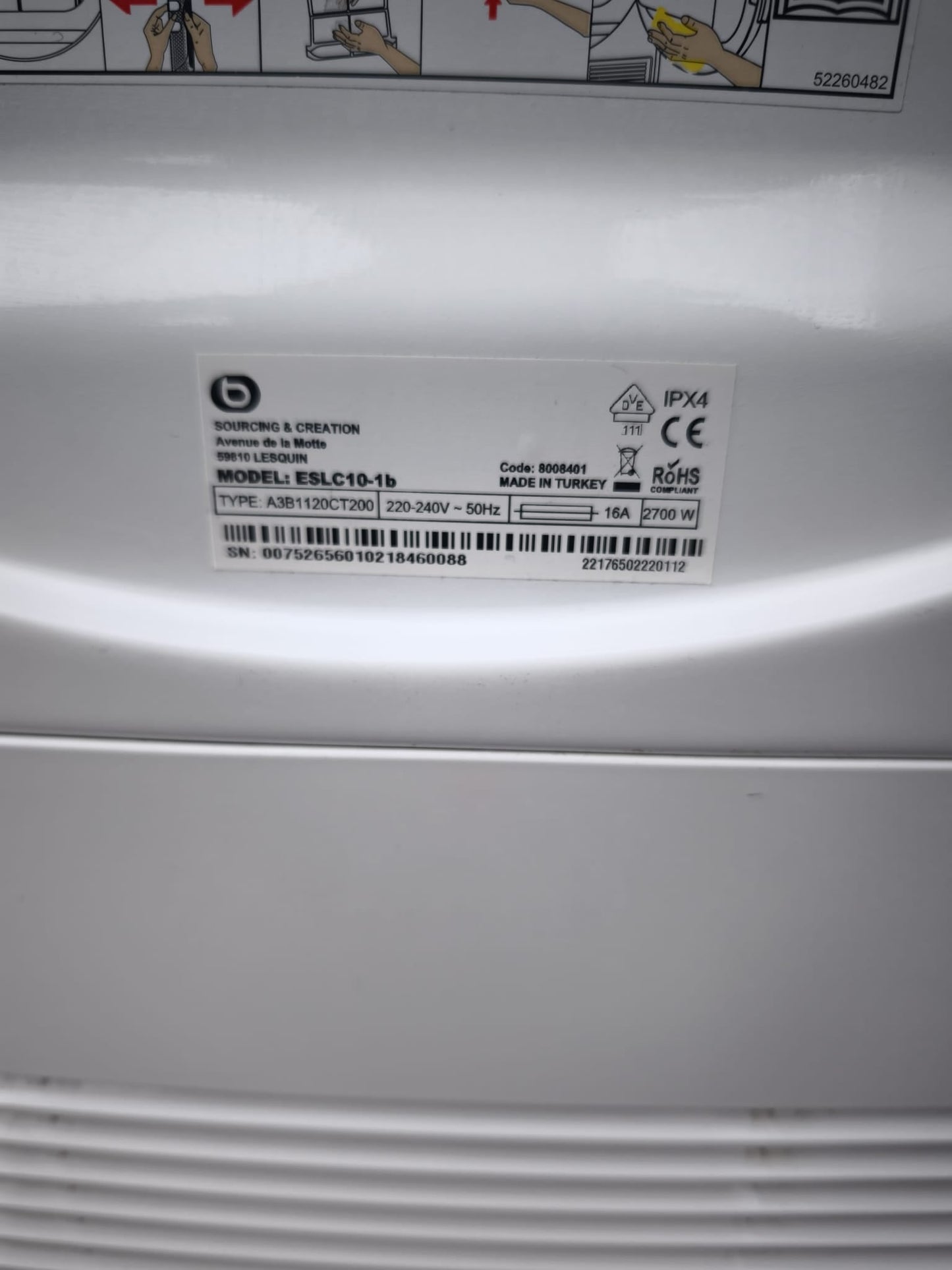 Sèche-linge Essentiel B ESLC10-1b