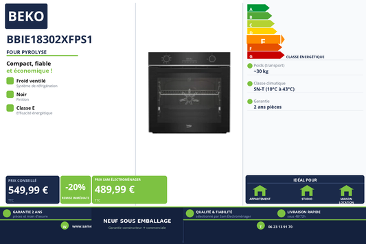 Vignette Four Pyrolyse Beko BBIE18302XFPS1