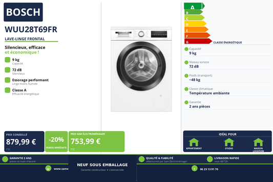 Vignette Lave-Linge Frontal Bosch WUU28T69FR