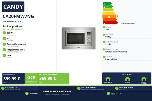 Vignette Micro-Ondes Grill Candy CA20FMW7NG
