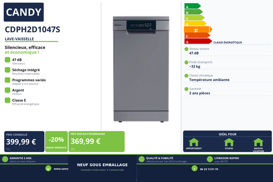 Vignette Lave-Vaisselle Candy CDPH2D1047S