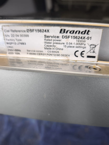 Lave-vaisselle Brandt DSF15624X