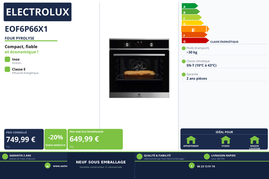 Vignette Four Pyrolyse Electrolux EOF6P66X1