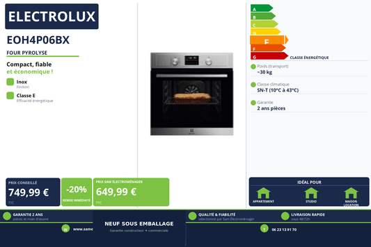 Vignette Four Pyrolyse Electrolux EOH4P06BX