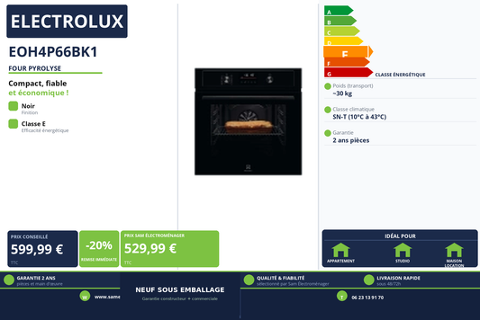 Vignette Four Pyrolyse Electrolux EOH4P66BK1