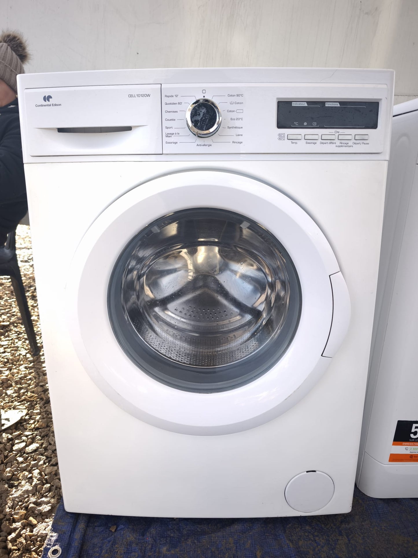 Lave-linge Continental Edison CELL10120W