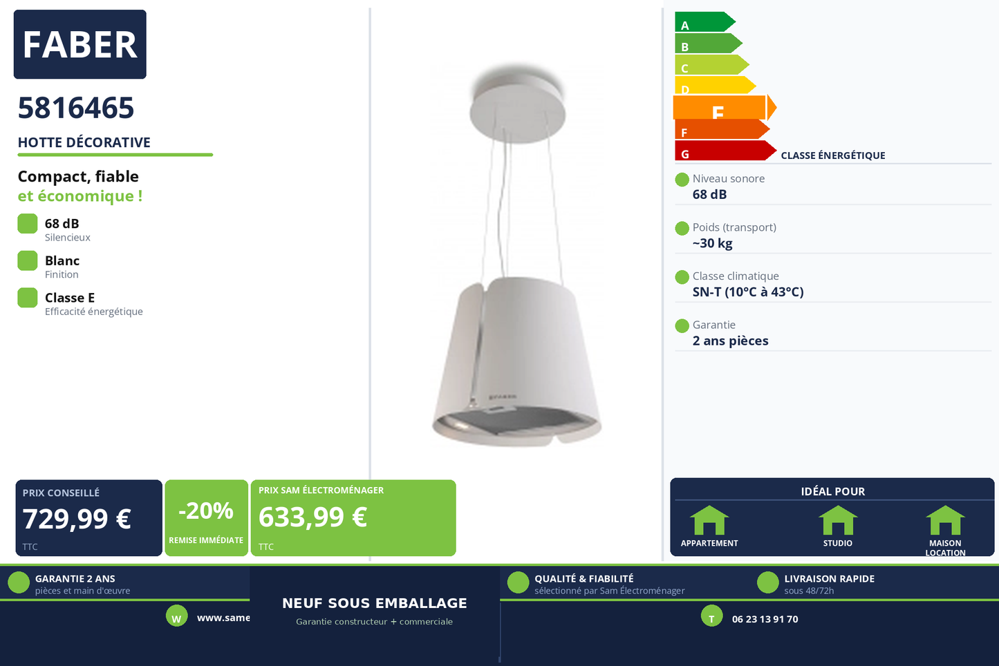 Vignette Hotte Décorative Faber 5816465