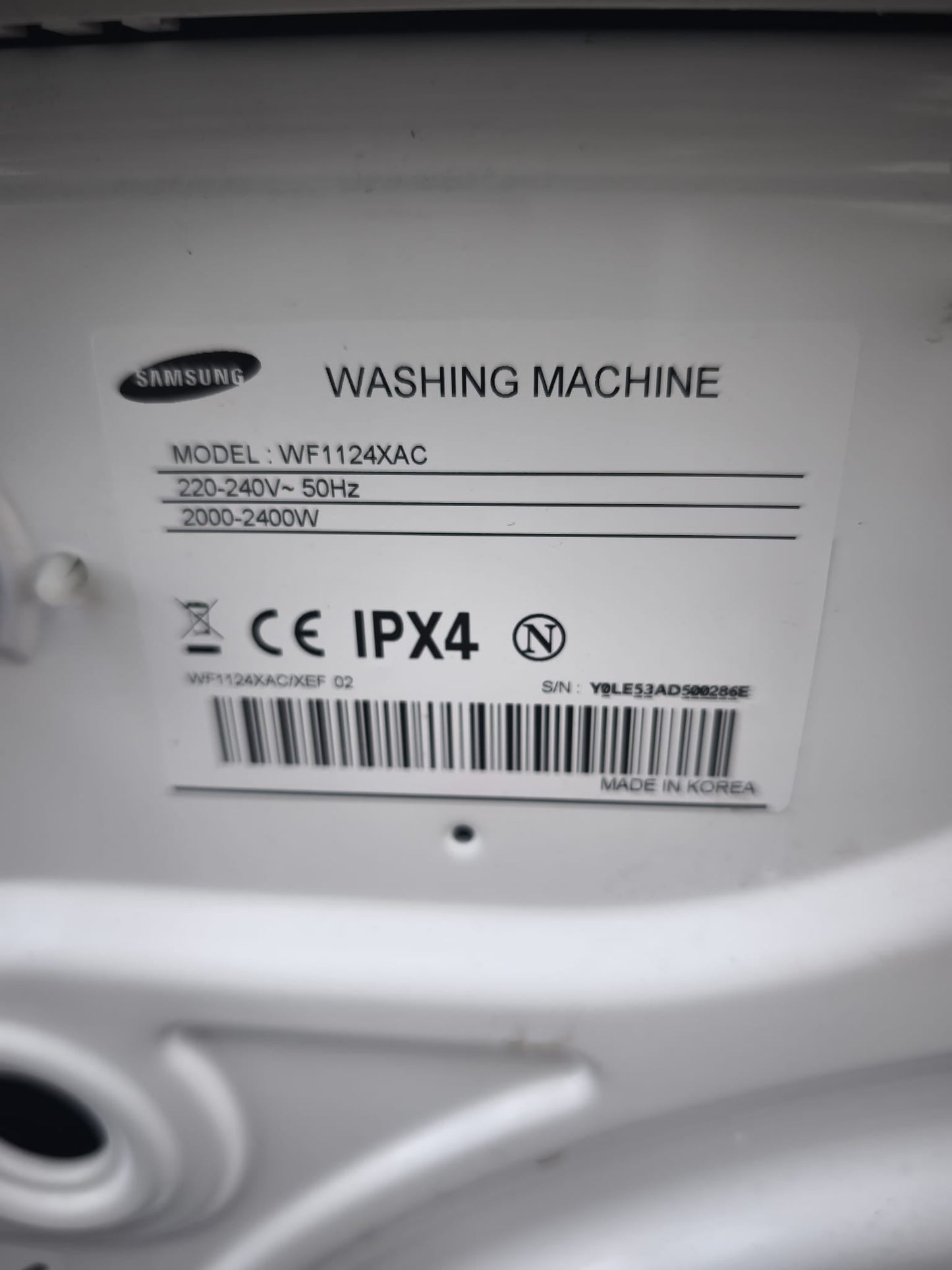 Lave-linge Samsung WF1124XAC (12 kg)