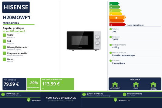 Vignette Micro-Ondes Hisense H20MOWP1