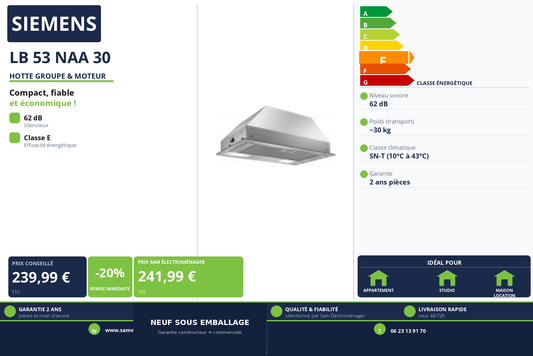 Vignette Hotte Groupe & Moteur Siemens LB 53 NAA 30