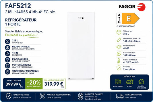 Réfrigérateur 1:porte neuf - Photo 1