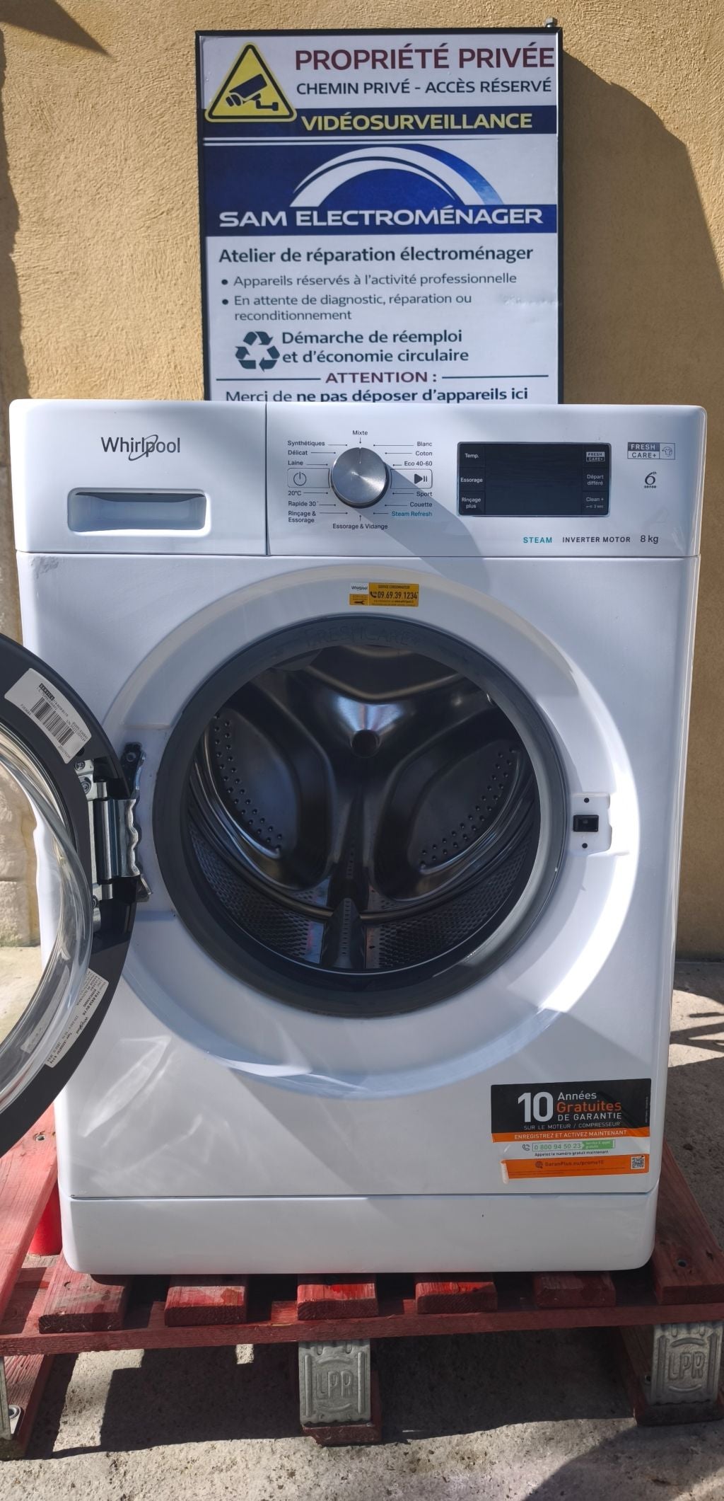 Lave-linge Whirlpool 8 kg - Photo 2
