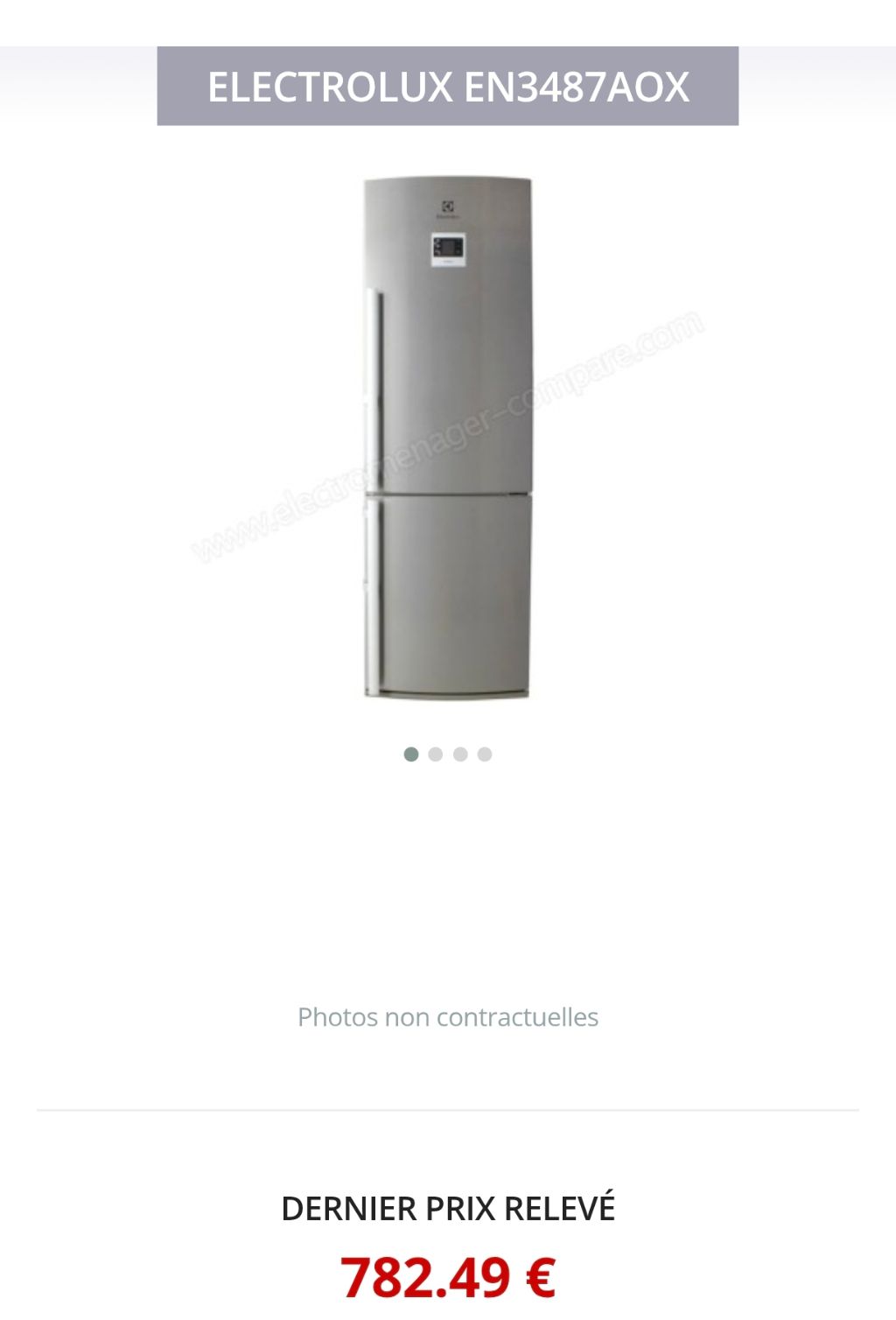 Réfrigérateur Combiné Electrolux EN3487AOX - Photo 3