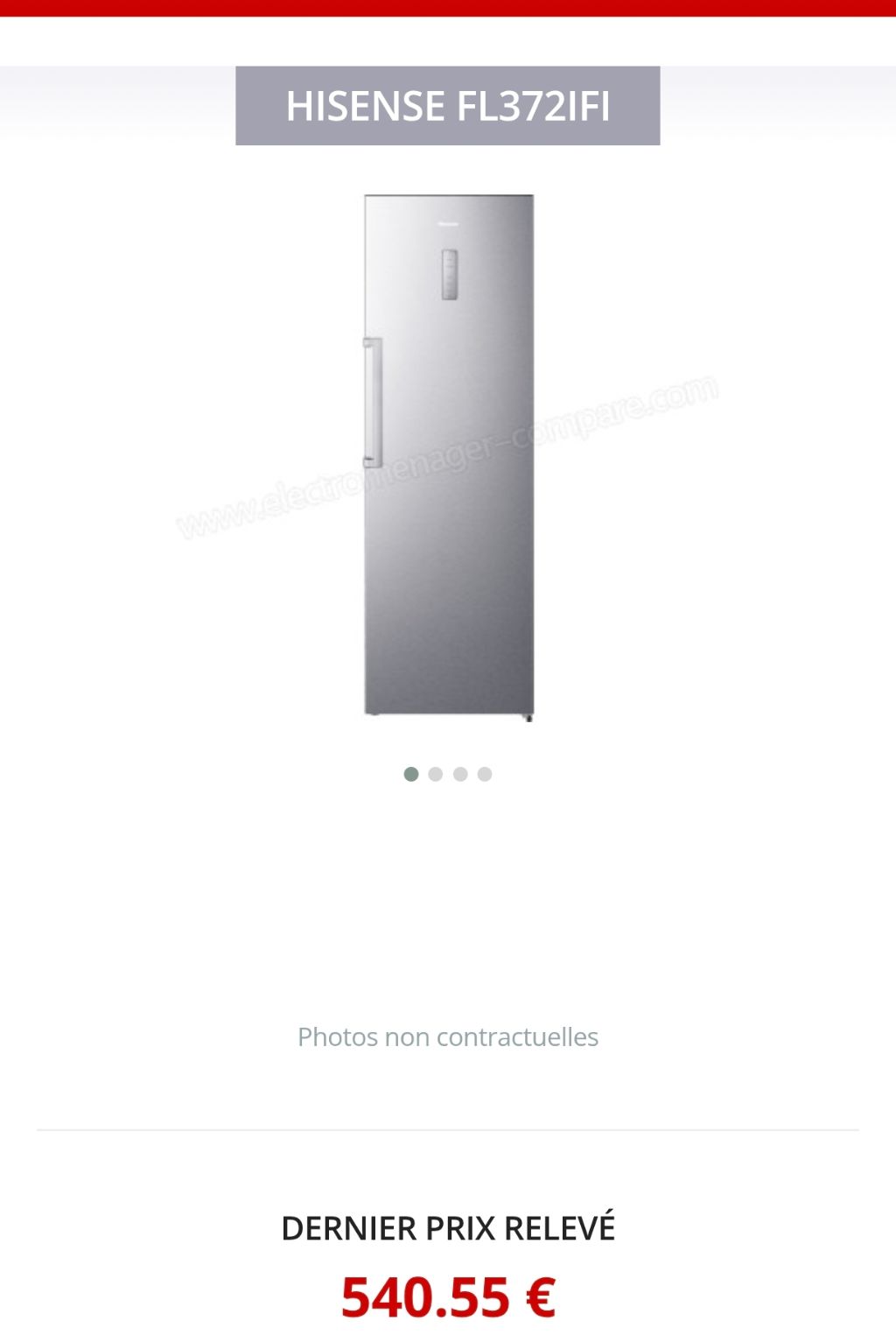 Réfrigérateur une porte froid ventilé 370 litres - Photo 4
