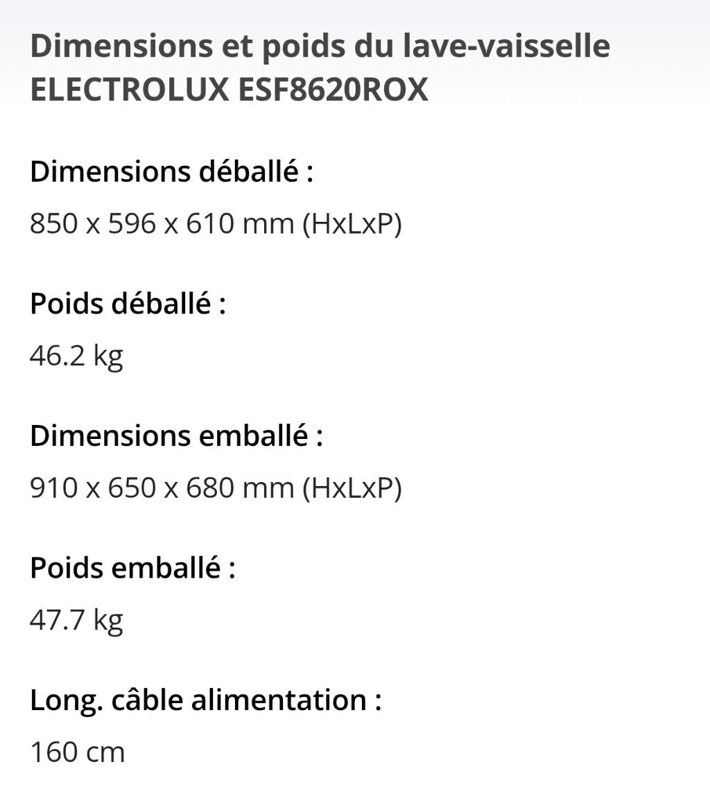 Lave vaisselle Electrolux  - Photo 4