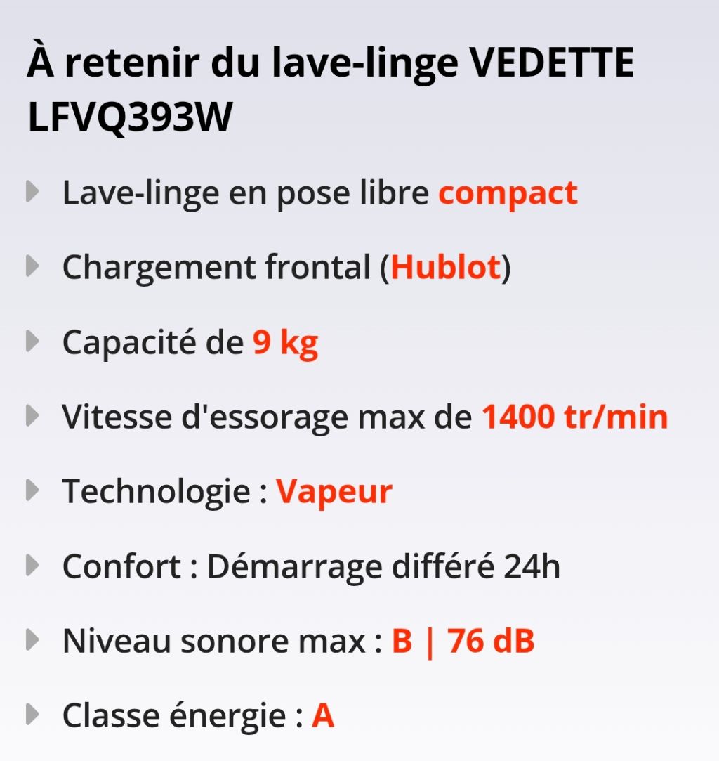Lave-linge 9 kg - Photo 4