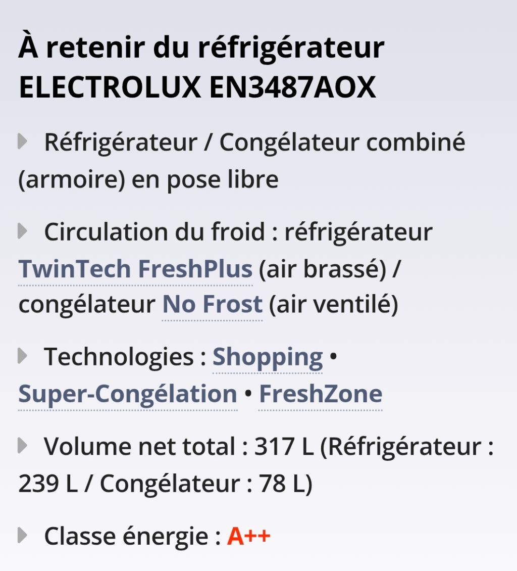 Réfrigérateur Combiné Electrolux EN3487AOX - Photo 5