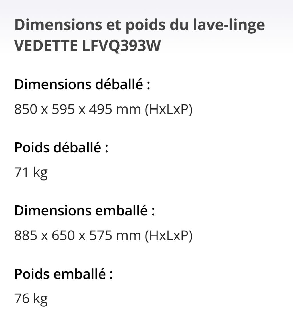 Lave-linge 9 kg - Photo 5