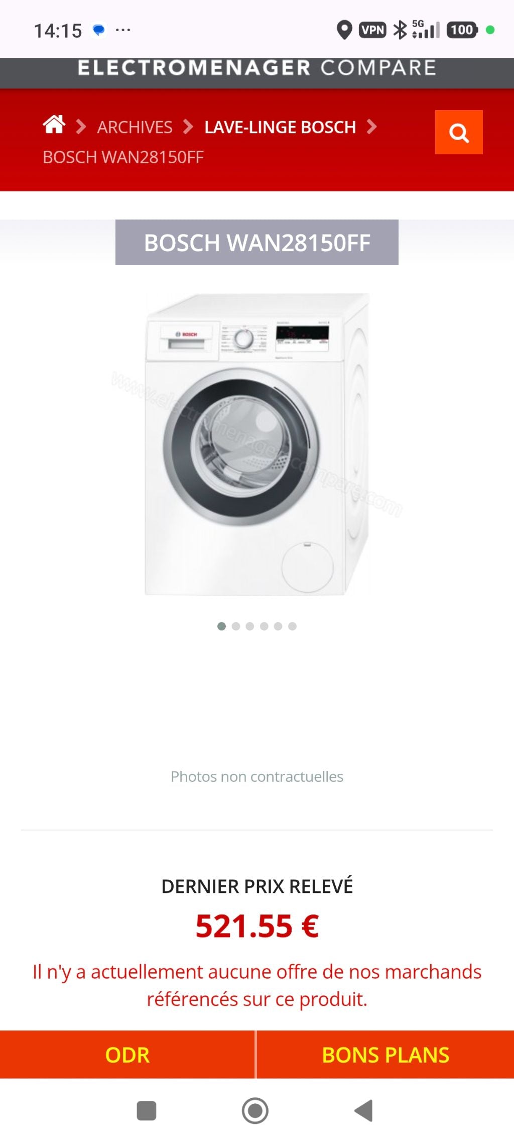 Lave-linge 8 kg - Photo 5