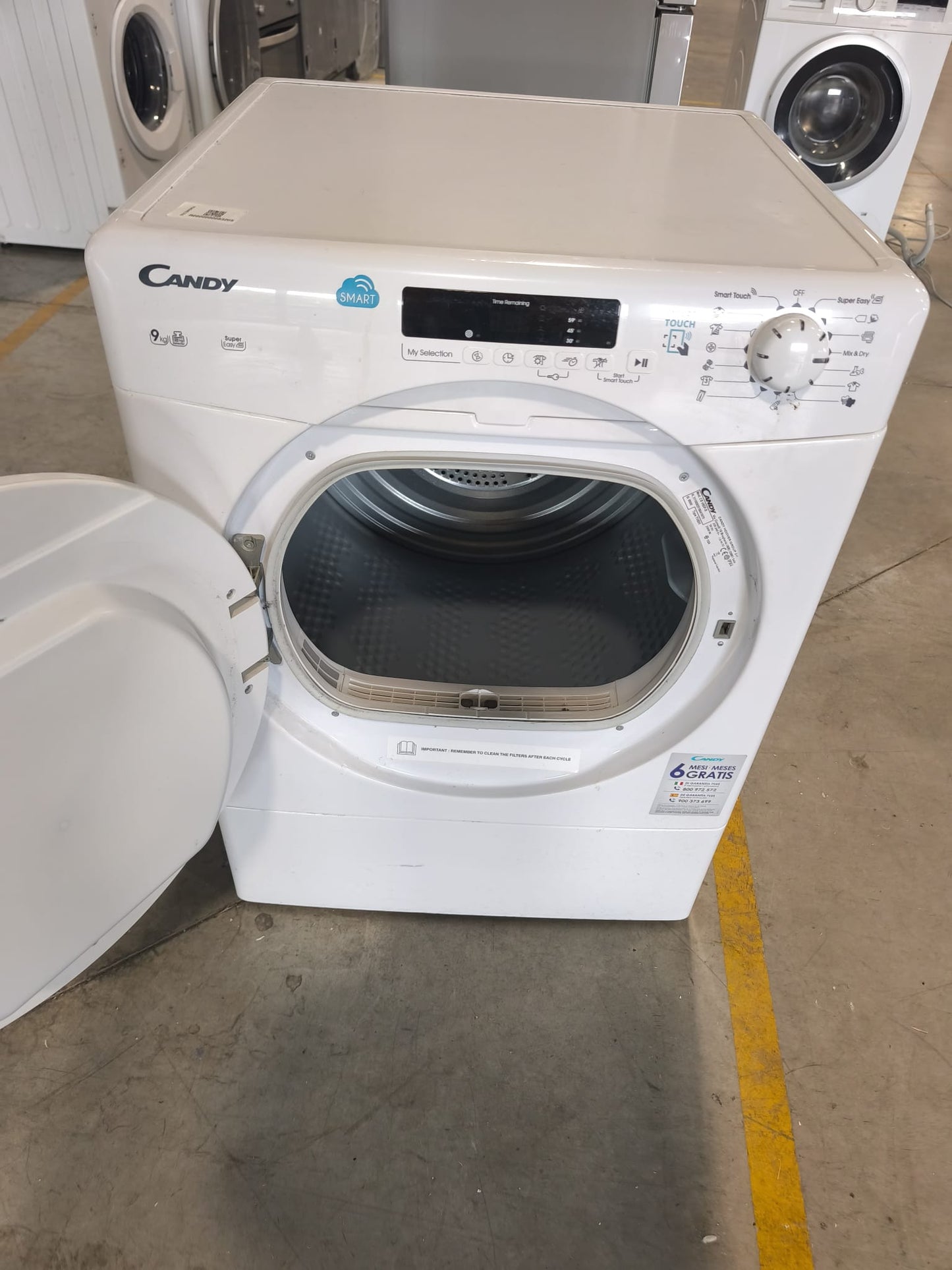 CANDY CSV9DF-S – Sèche-linge évacuation