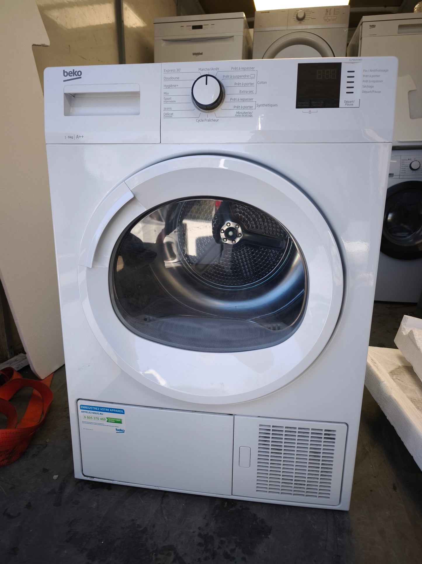 Sèche-linge BEKO 9 kg à pompe à chaleur – Classe A++