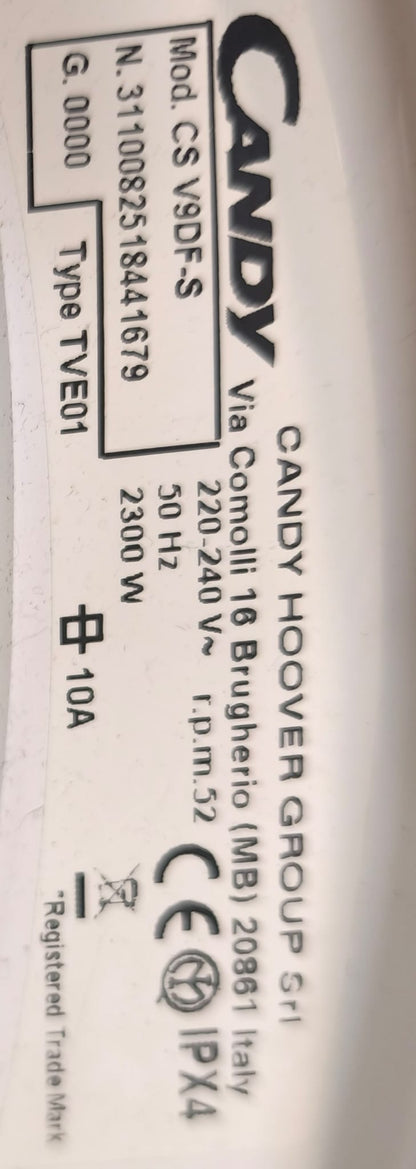 CANDY CSV9DF-S – Sèche-linge évacuation